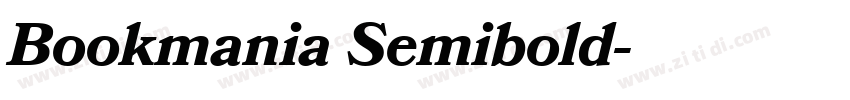 Bookmania Semibold字体转换